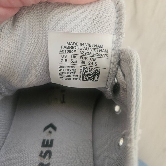 Converse Chuck Taylor All Star Madison Gray shoes size 7.5 - Picture 6 of 9